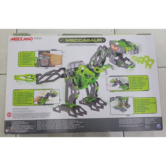 Meccano Tech Meccasaur Programmable Robotic T-Rex Dinosaur Building Kit - Picture 6 of 10